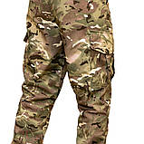 Штани зимові 4 кармана (мультикам) на флісі з резинкою ЗСУ, фото 6