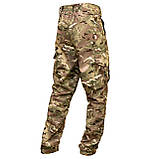 Штани зимові 4 кармана (мультикам) на флісі з резинкою ЗСУ, фото 3