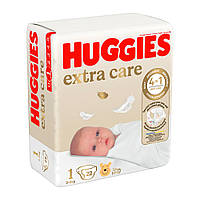 Подгузники детские Huggies Extra Care размер 1 2-5 кг 22 шт