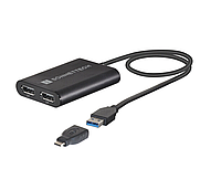 Адаптер DisplayLink Dual DisplayPort для компьютеров Mac M1 и M2 USB3-DDP4K