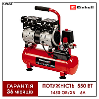 Компресор повітряний 2-х циліндровий 550 Вт Einhell TE-AC 6 Silent 110 л хв Ресивер 6 л