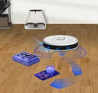 Робот пилосос для прибирання квартири 3-в-1 Миючий робот-пилосос neabot Q11 (Роботи-пилососи)