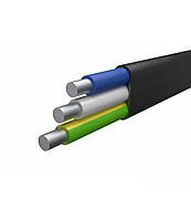 Кабель алюминиевый АВВГ 3х2.5 кв.мм плоский Укркабель [75438-1C] жесткий трехжильный-однопроволочный
