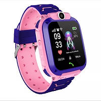 Детские Смарт Часы Smart Baby Watch Q12 SIM /Bluetooth /LBS/GPS Розовый