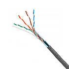 Кабель кручена пара F/UTP Cat.6 4х2х23 AWG сірий ЗЗЦС [1259144-1C] внутрішній комп'ютерний