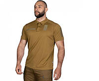 Поло тактическое кулмакс 48 размер M ,мужская тактическая армейская футболка ПОЛО POLO койот для ВСУ