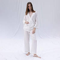 Домашній одяг Penelope - Serli kruvaze kimono kisa beyaz білий S-M
