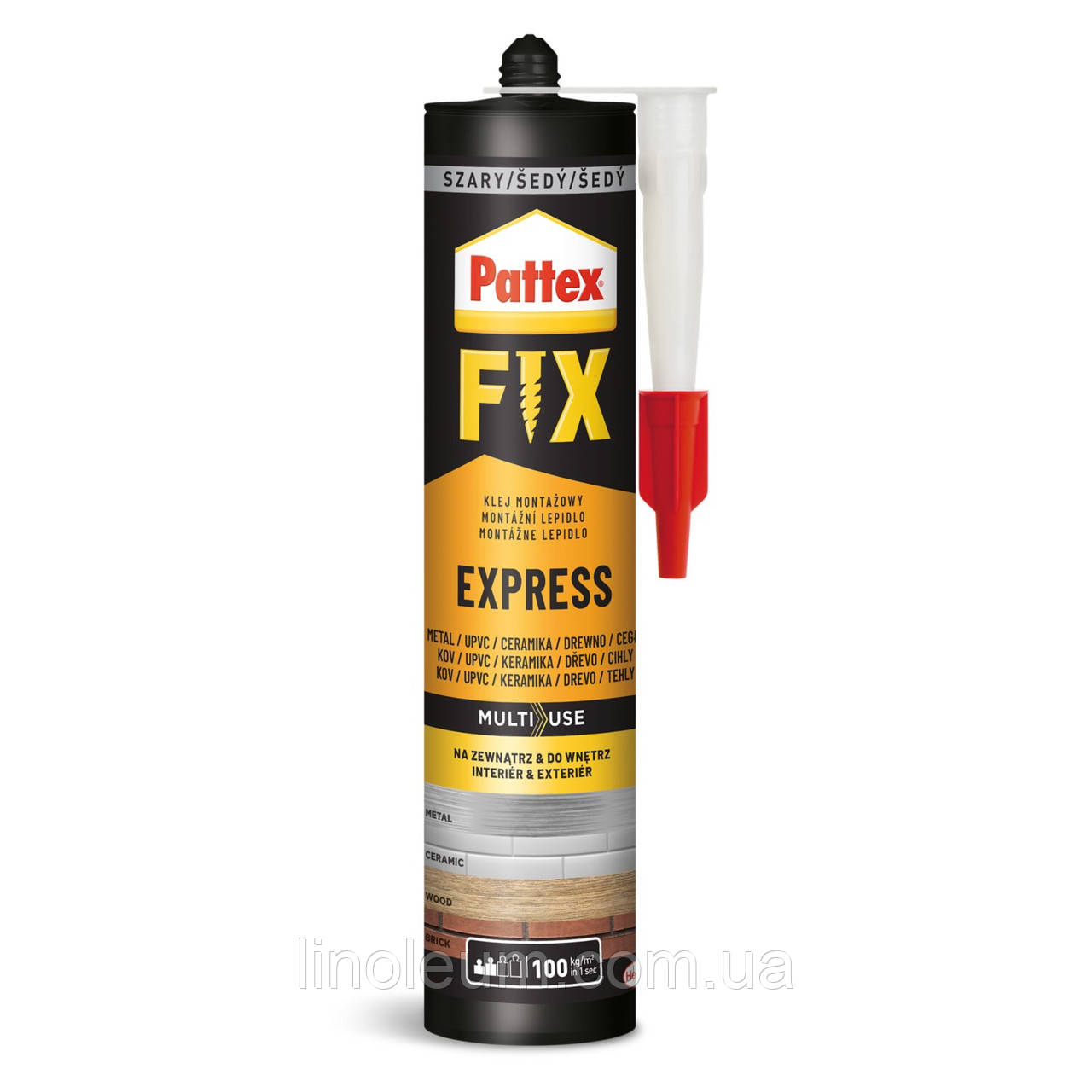 Монтажний клей (0.385 кг) Pattex FIX EXPRESS
