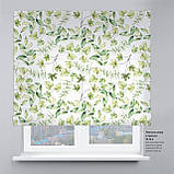 Римська фото штора чорна Листя жовте. Безкоштовна доставка. Інд.розмір. Гарантія. Арт. 15-16-9, фото 8