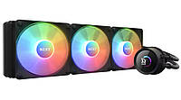 СВО NZXT, Kraken RGB 360mm AIO liquid cooler w/Display, RGB,Hub Fans Black