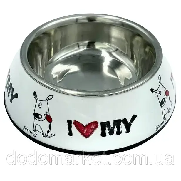 Миска для собак Lucky Star Diva Dish, 18 см, 1 л, білий (SWT 6045-3), фото 1