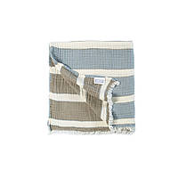 Рушник Premium muslin - Milana lead blue-khaki 45*100