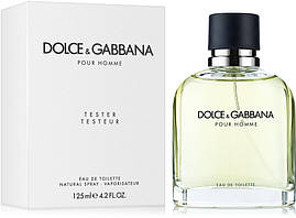 Чоловічі парфуми Dolce & Gabbana Pour Homme Tester (Дольче Габбана Пур Хом) Туалетна вода 125 ml/мл Тестер