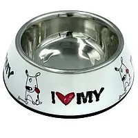 Миска для собак Lucky Star Diva Dish, 22 см, 1,5 л, белый