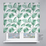 Римська фото штора чорна Листя жовте. Безкоштовна доставка. Інд.розмір. Гарантія. Арт. 15-16-9, фото 5