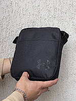 Мужская сумка через плече черная Under Armour черный логотип барсетка месседжер LOV