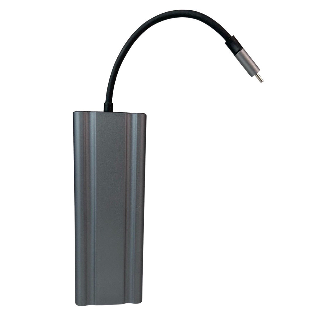USB-хаб 10 в 1 USB2.0x1 USB3.0x1 USB-C/Type-C+VGA+HDMI+3,5mm AUX+SD/TF слот для