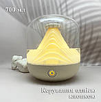 Зволожувач повітря акумуляторний Wi-039 ультразвуковий з підсвічуванням 700 мл. Вулкан, фото 5