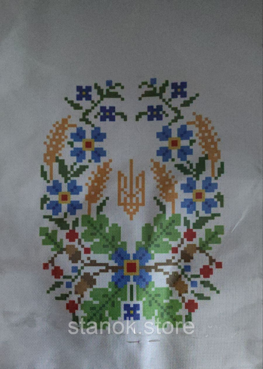 Схема для вишивки нитками "Герб україни" розмір а3, фото 1