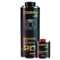 Защитное покрытие повышенной прочности COBRA BEDLINER BLACK черное 0.6 л + отвердитель
