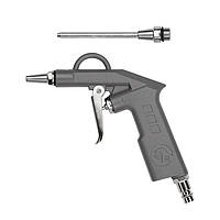 Пистолет продувочный короткий с дополнительным наконечником 80мм Intertool PT-0803