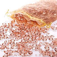Розкішний стіл із рожевого золота з діамантами, конфетті, прикраси для вечірок та весіль зі зручною марлевою сумкою для зберігання