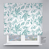 Римська фото штора чорна Листя жовте. Безкоштовна доставка. Інд.розмір. Гарантія. Арт. 15-16-9, фото 4