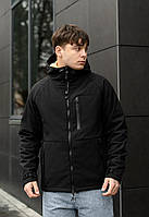Куртка мужская с капюшоном Staff soft shell ber black Toyvoo Куртка чоловіча з капюшоном Staff soft shell ber