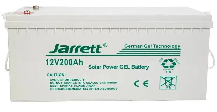 Акумулятор гелевий 200 Ah 12 V Jarrett GEL Battery (гелевий акумулятор 200 амперів)