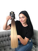 Славянские натуральные волосы крашенные под амбре 55 см 100 грамм