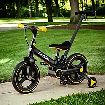 Велосипед-біговел 2в1 трансформер з батьківською ручкою Best Trike BT-72033 (додаткові колеса)