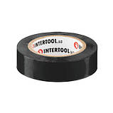 Стрічка ізоляційна, 17 мм * 10 м * 0,15 мм, чорна INTERTOOL IT-0011, фото 2