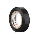 Стрічка ізоляційна, 17 мм * 10 м * 0,15 мм, чорна INTERTOOL IT-0011, фото 3