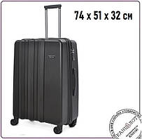 Валіза Concorde велика TM Columbus, 74 х 51 х 32 см, 4,5 кг, чорний (1300-08)