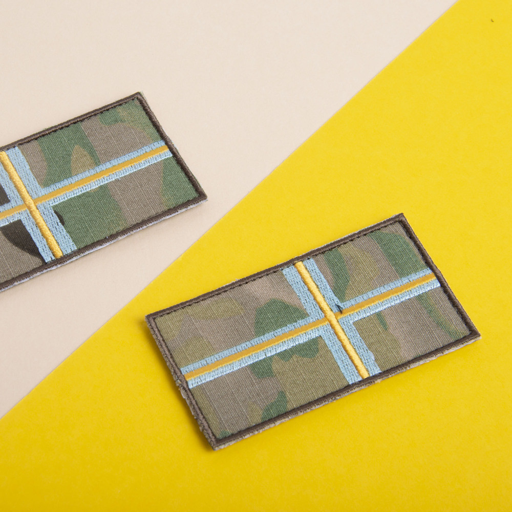 Шеврон нашивка на липучке Погон Капелан 5х9,5 см мультикам (ID ...