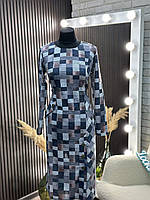 Стильное женское платье, ткань "Ангора" 52, 54, 58, 60 размер 52