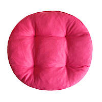 Подушки круглі на стільці,  крісла табуретки 35х8 рожевого кольору