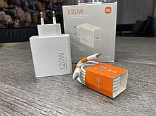 Турбо зарядний пристрій для Xiaomi Mi GaN Charger 120W Max + Кабель Type C- Type C (MDY-K70 Pro), фото 3
