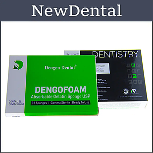 Гемостатична губка Dengofoam 32шт. / Dengen Dental