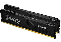 Оперативная память Kingston KF432C16BBK2/32 DDR4/32Gb/3200MHz/Fury Beast 2x16 для компьютеров