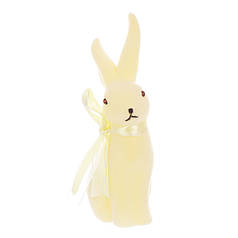 Фігурка пластикова Кролик з бантом флок жовтий 20 см. 42107