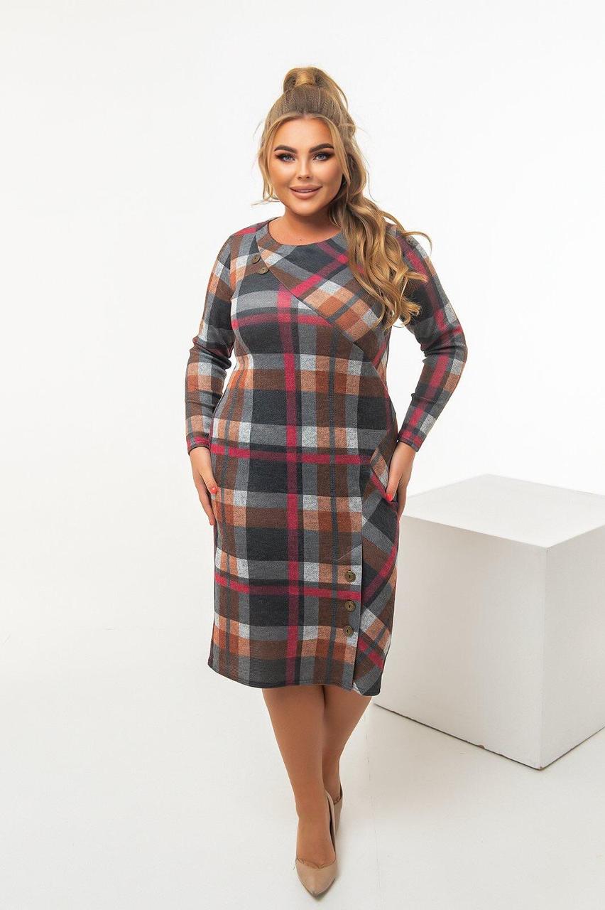 Стильна жіноча сукня, тканина "Ангора" 52, 54, 56, 58, 60 розмір 52