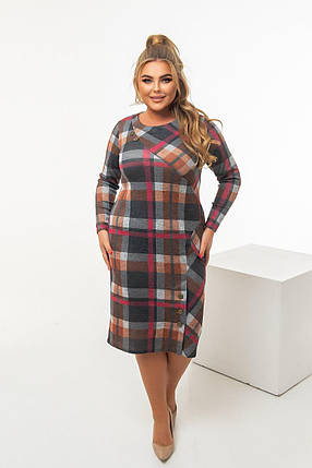 Стильна жіноча сукня, тканина "Ангора" 52, 54, 56, 58, 60 розмір 52, фото 1