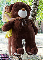 Большой Плюшевый медведь 200 см, Шоколадный мягкий мишка 2 метра, подарок для девушки