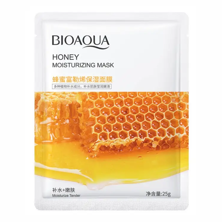 Тканинна маска для обличчя з екстрактом меду Bioaqua Honey Moisturizing Mask