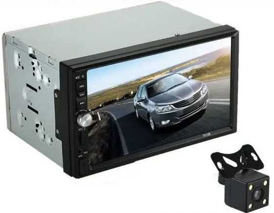 2Din 7012 7'Екран Магнітола USB+Bluetoth + Камера заднього огляду, фото 1