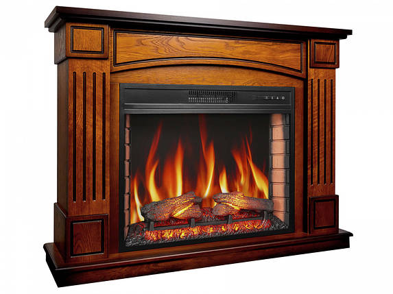 Декоративний електрокамін обігрівач з порталом, камінокомплект ArtiFlame BOSTON AF28S дуб антик (зі звуком), фото 2