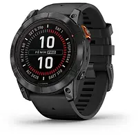 Смарт-часы Garmin Fenix 7X Pro Solar Slate Gray w. Black Band (010-02778-00/01)