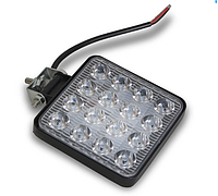 Фара LED квадратная 16W (16 диодов) 8.5 см х 8.5 см х 1.5 см (KG-11511)
