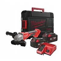 Кутова шліфувальна машина акумуляторна MILWAUKEE, M18 BLSAG125X-402X, діаметр 125 мм (HD кейс)